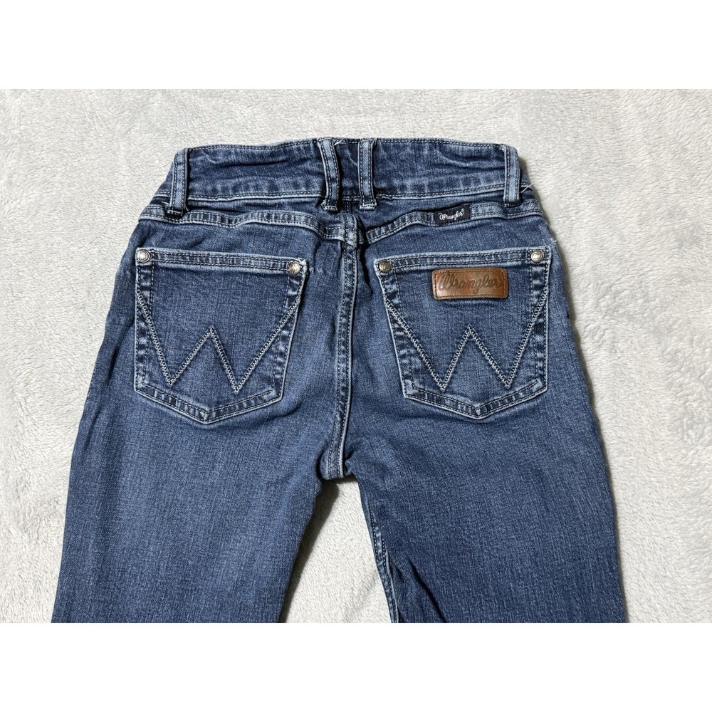 Wrangler Jeans Womens 22x29.5 Blue Bootcut Medium Wash Western Denim